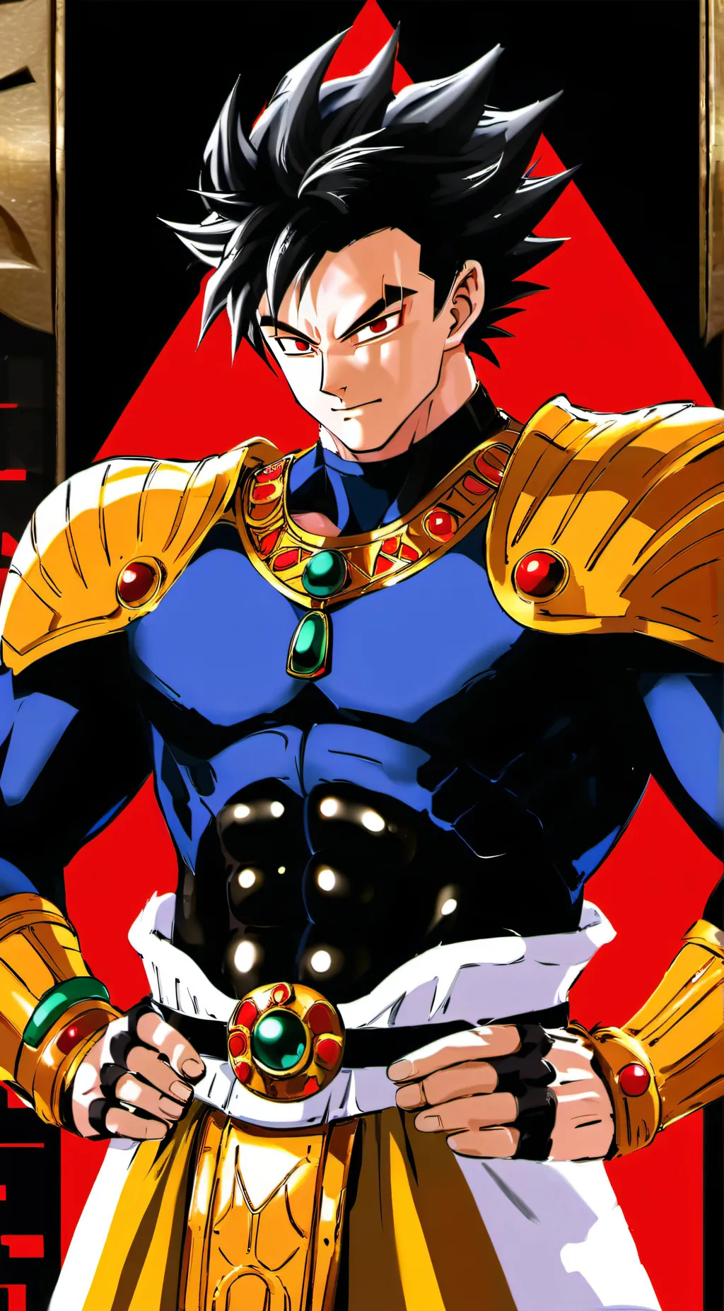 ai character: king vegeta  background