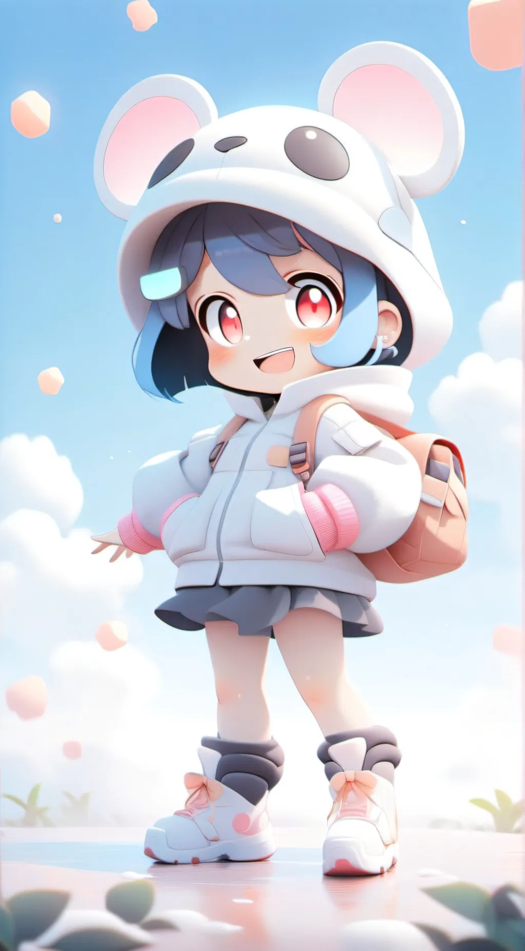 ai character: Bluey background