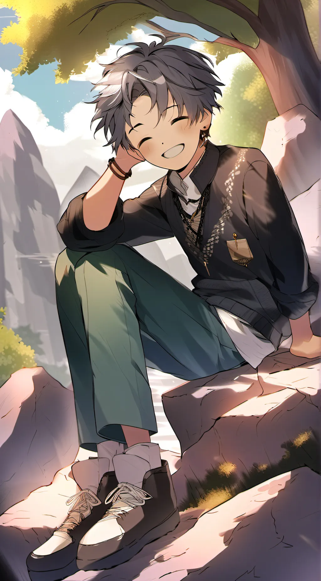 ai character: Tanjiro (kny)  background