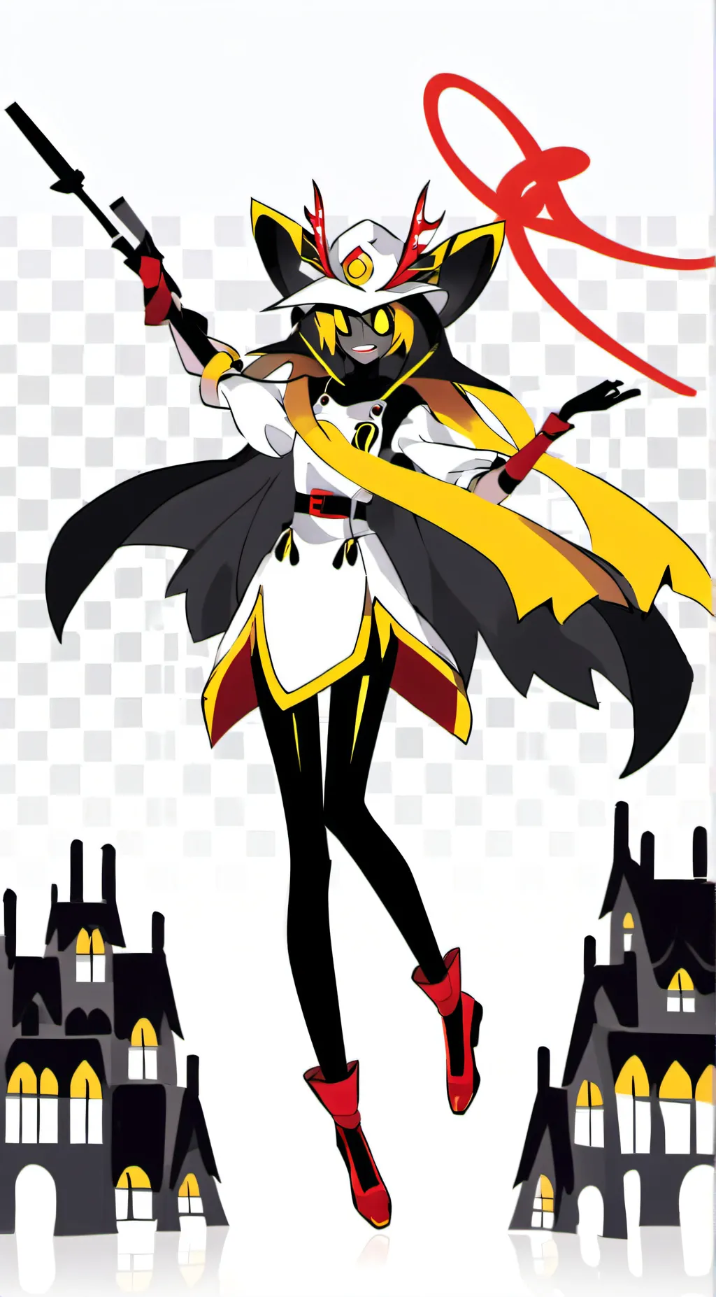 ai character: Hazbiin hotel  background