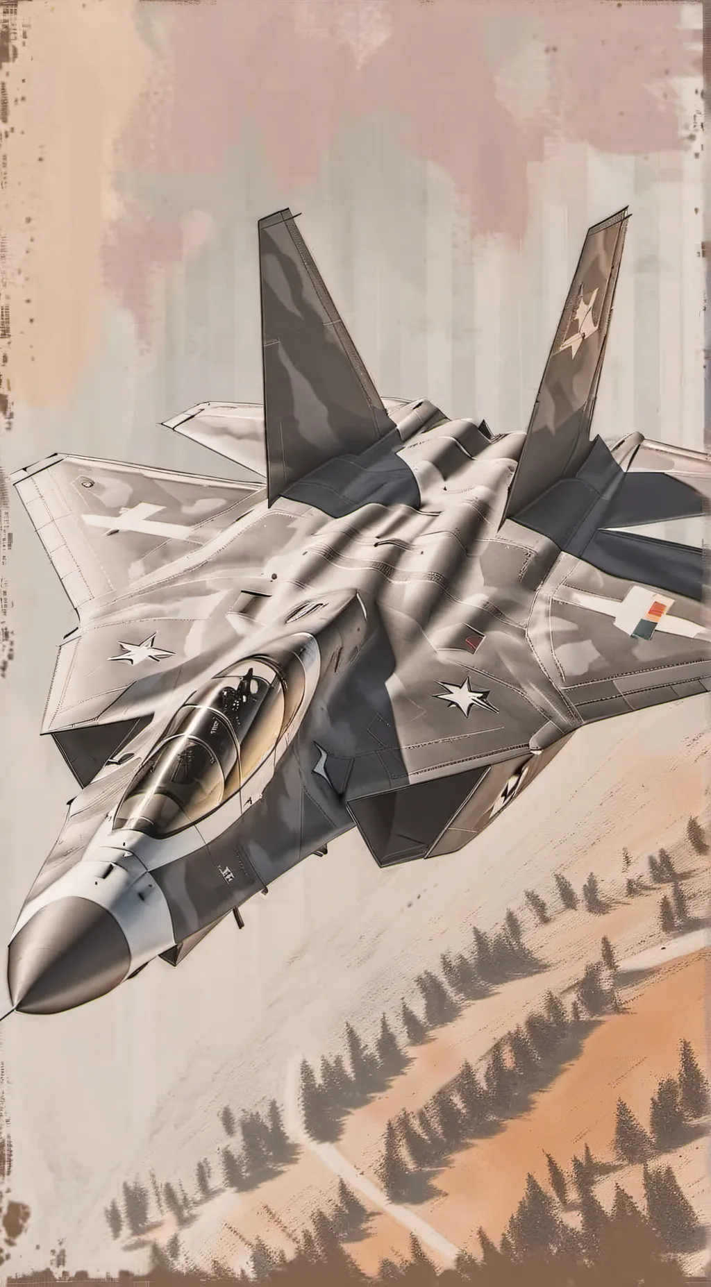 ai character: F-22A Raptor background