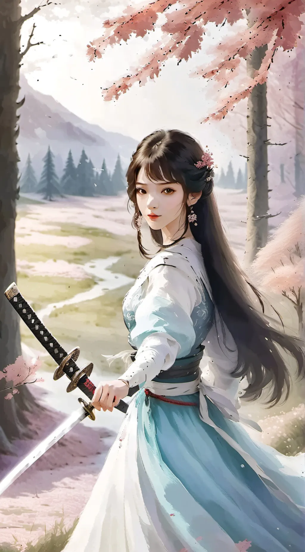 ai character: Warrior princess background