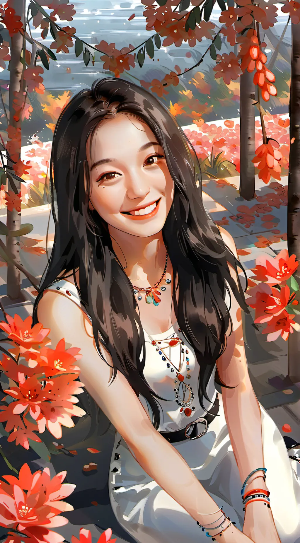 ai character: AYA  background