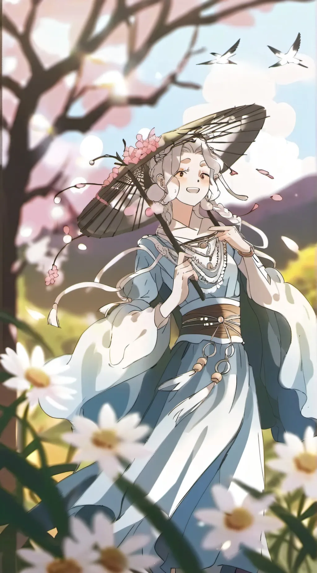 ai character: Cherry background