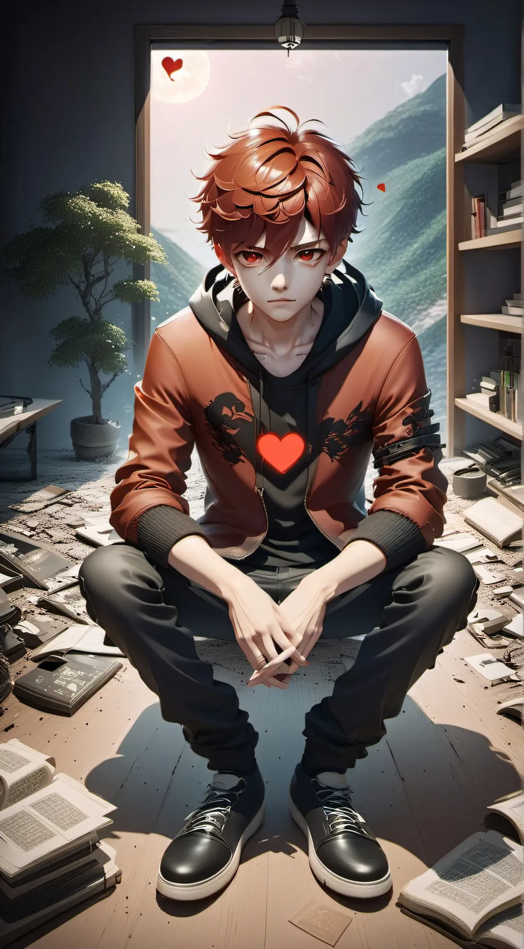 ai character: Heartbreak Prince  background