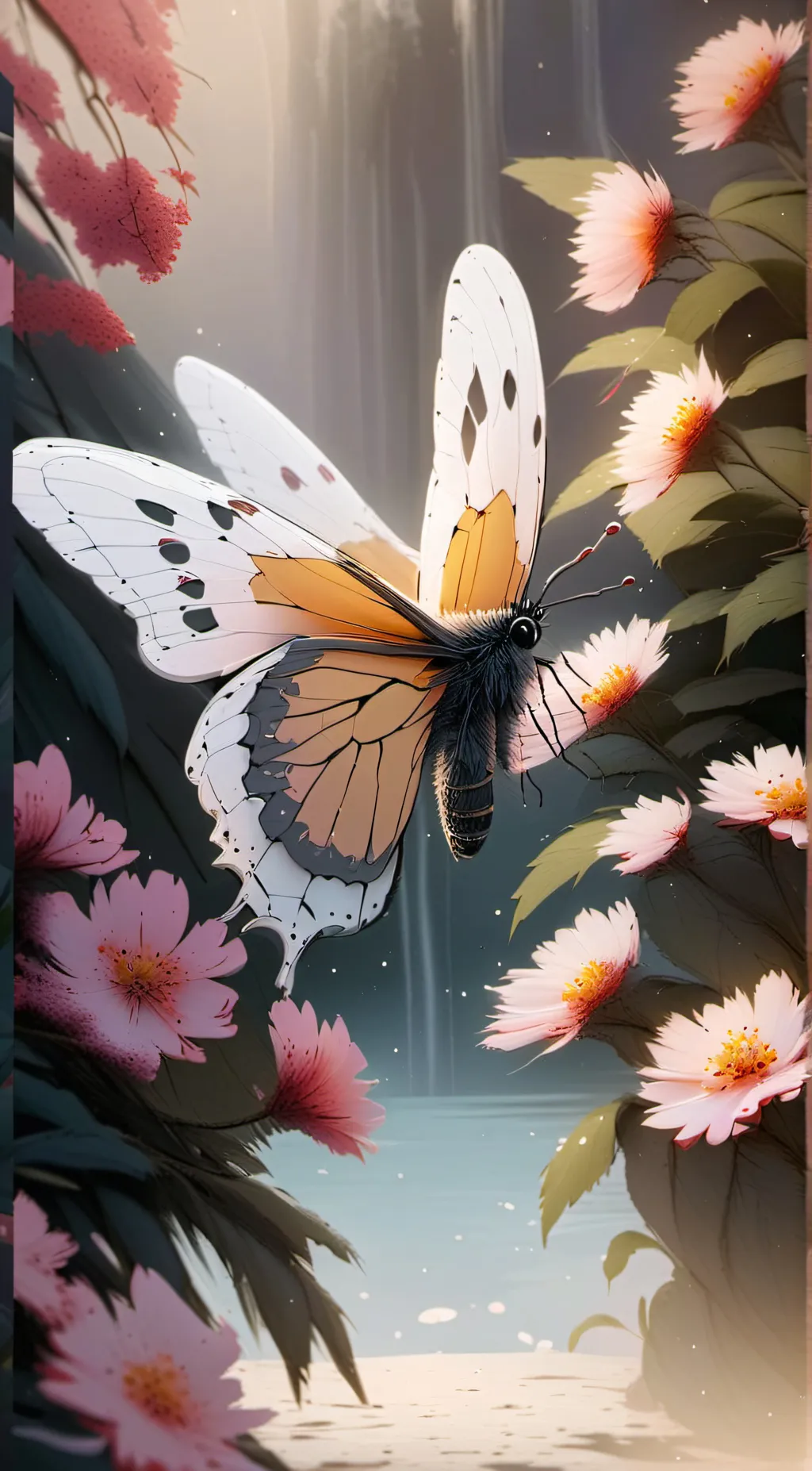 ai character: Butterfly background