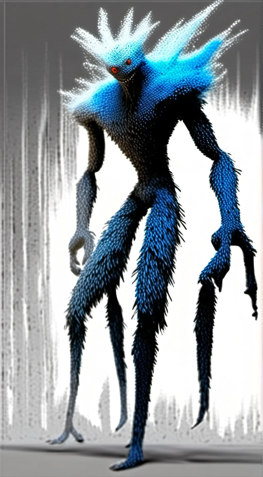 ai character: Huggy wuggy background