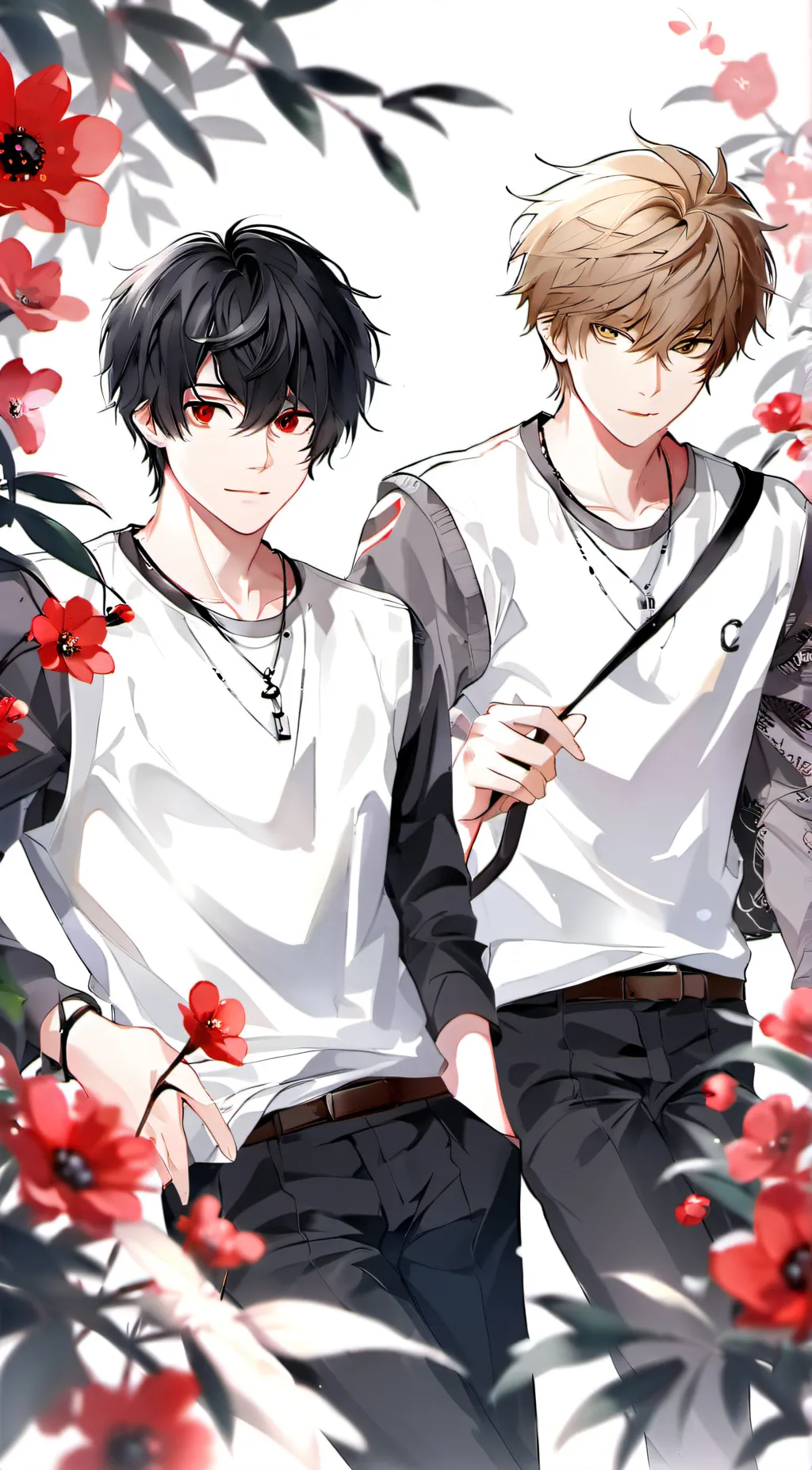 ai character: Ethan and James background