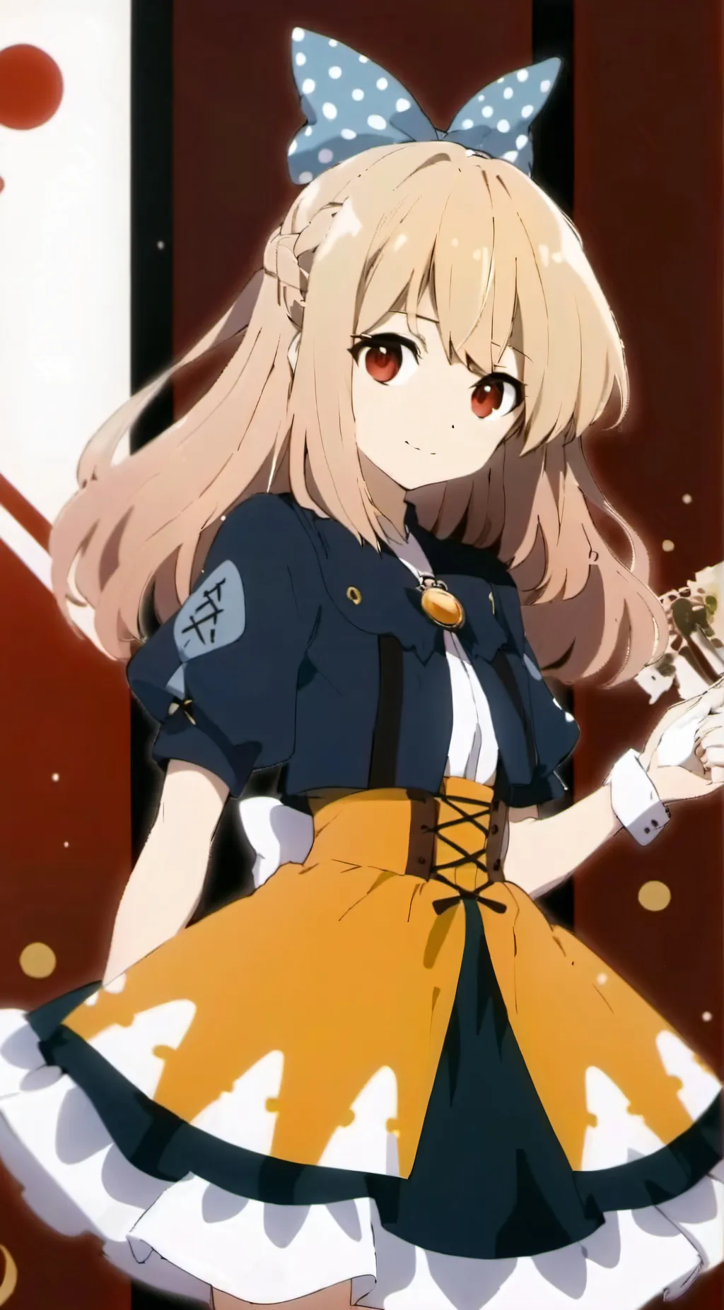 ai character: lacy background