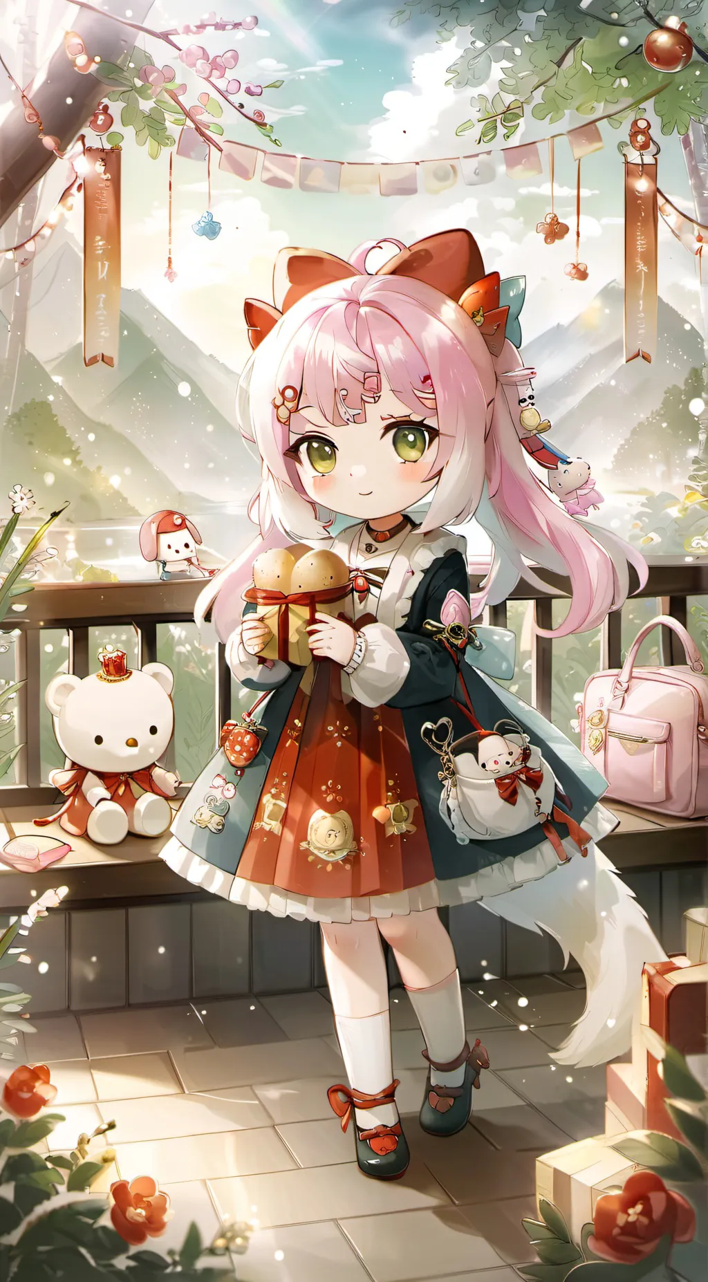 ai character: hello kitty (kim) background