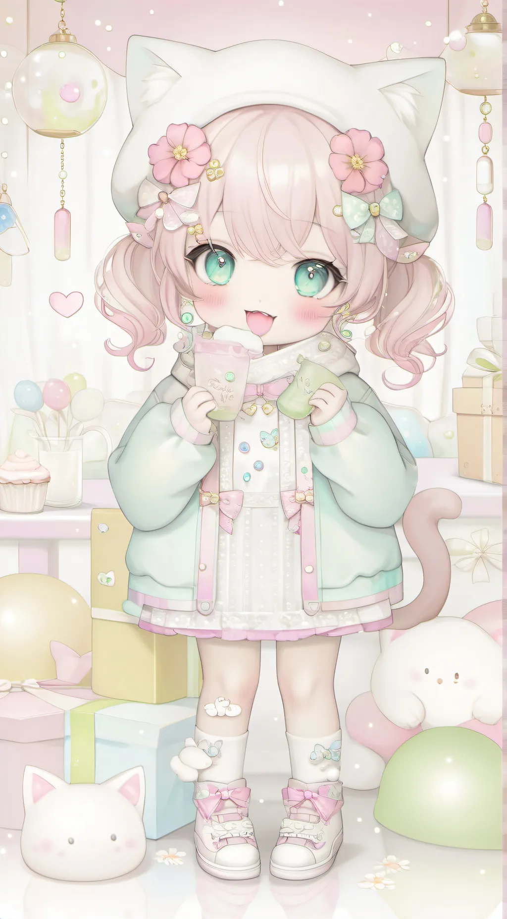 ai character: Luna background