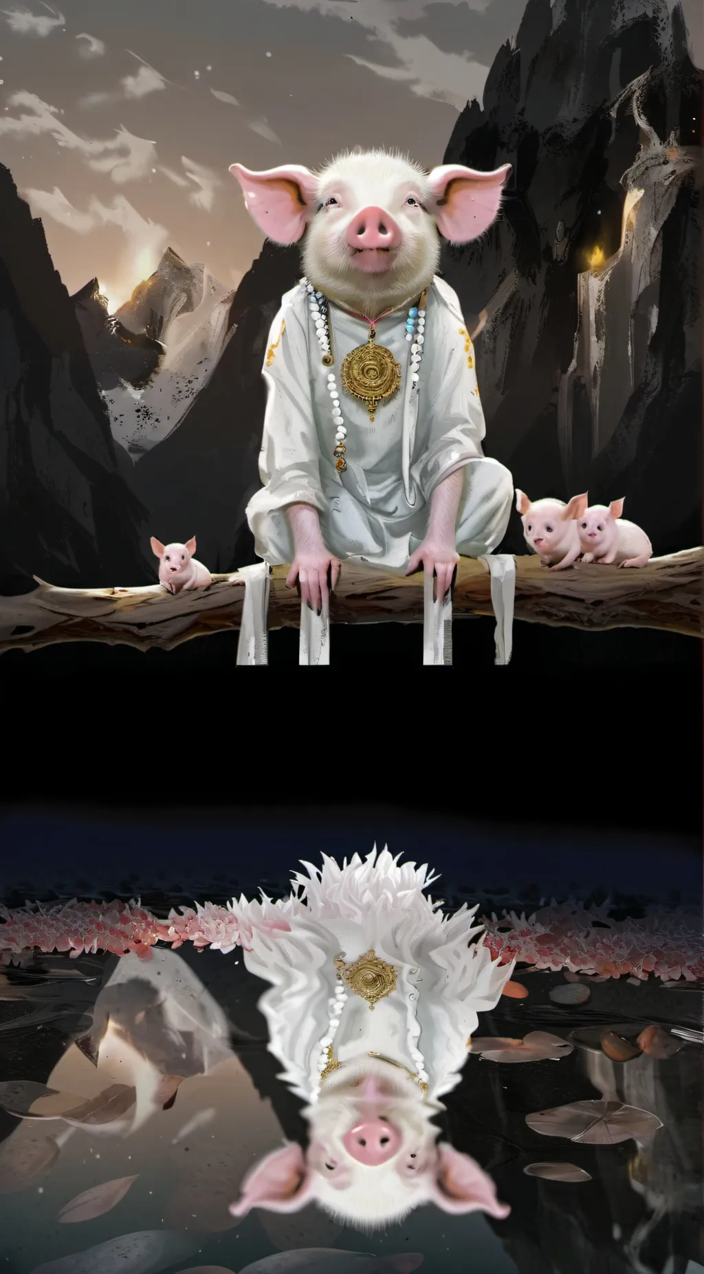 ai character: Peppa pig background