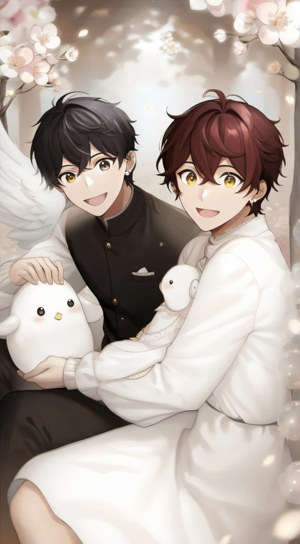 ai character: inosuke + tangiro background