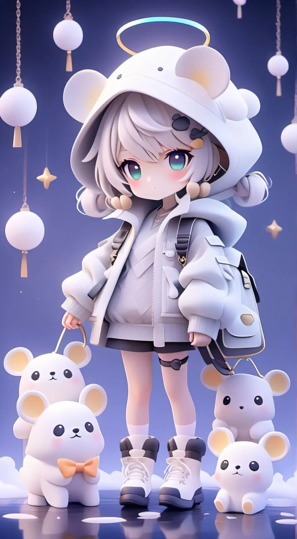 ai character: Angel  background