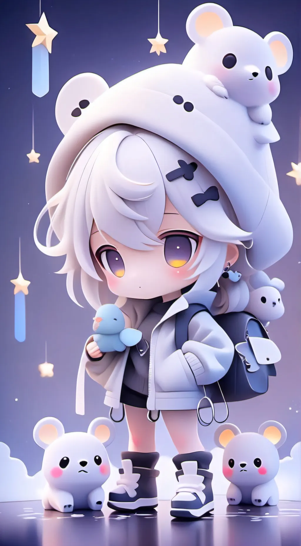 ai character: amipa balina canma background