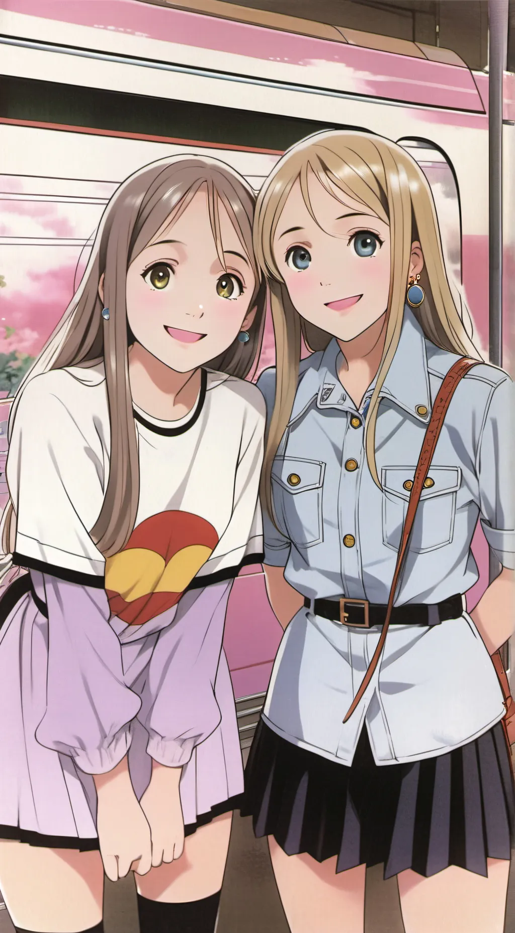 ai character: Katie and Nadia background