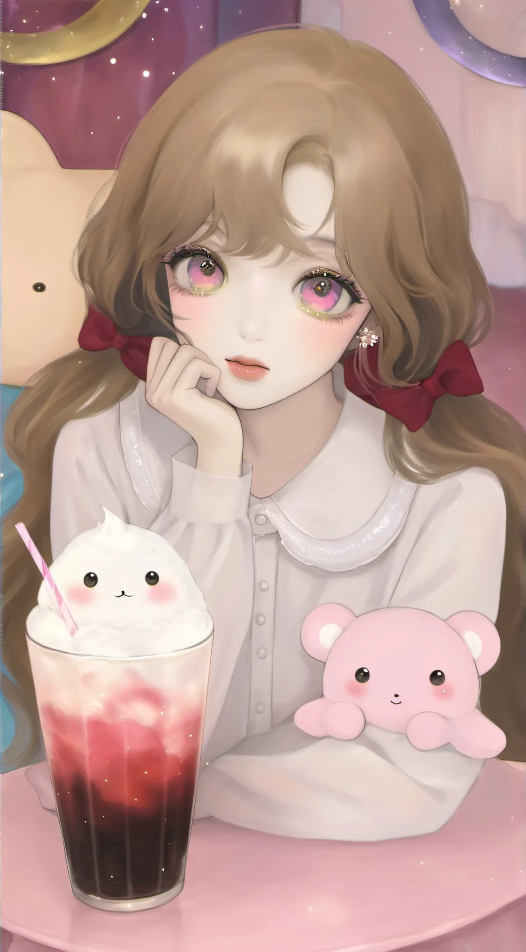 ai character: Lily  background