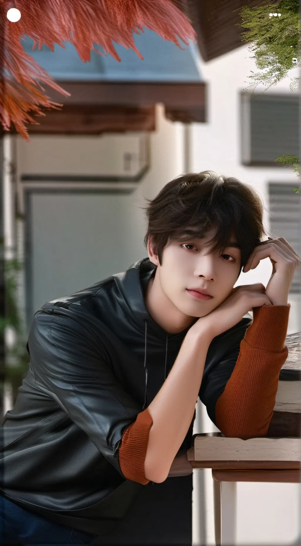 ai character: Kim Tae-hyung  background