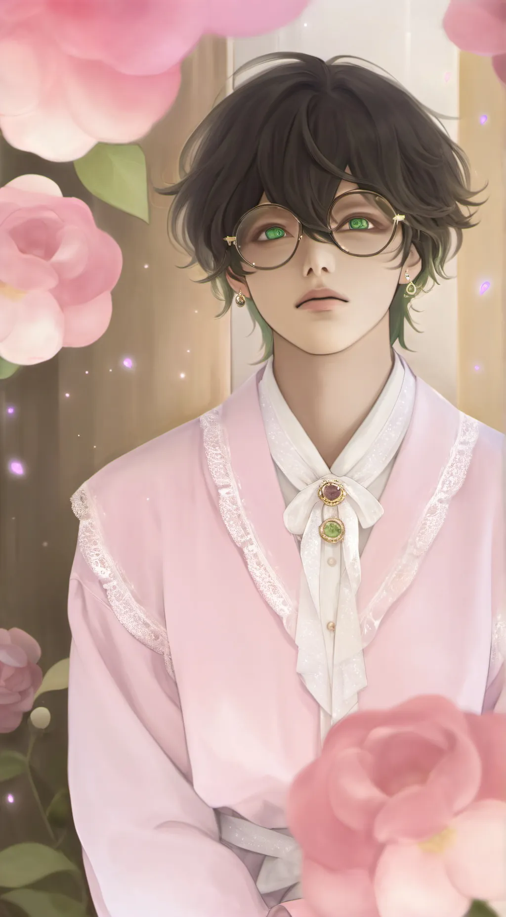 ai character: gey  background