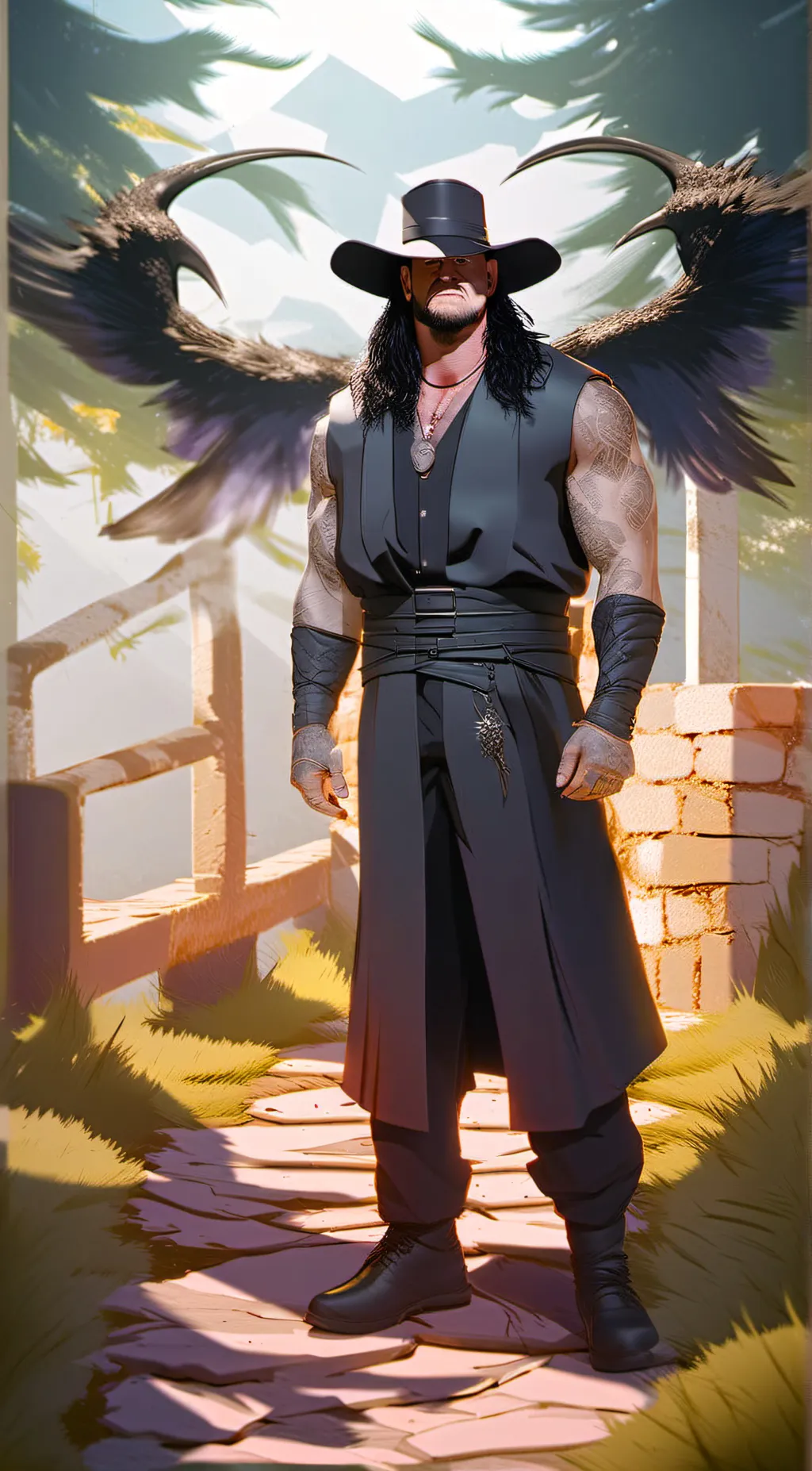 ai character: Undertaker  background
