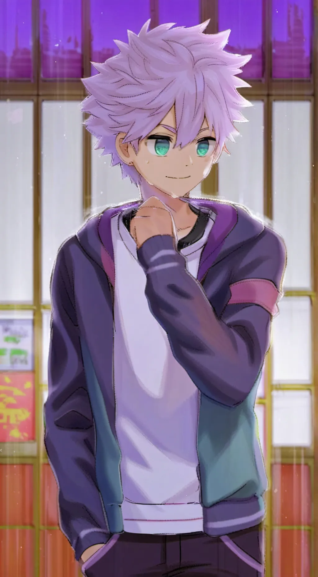 ai character: GOODNIGHT background