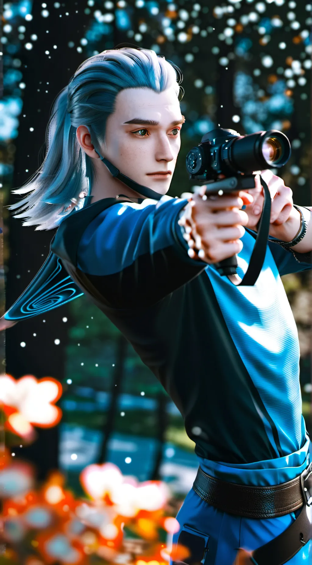 ai character: shadow background