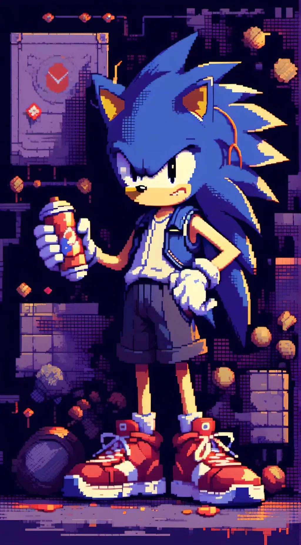 ai character: sonic the Hedgehog background