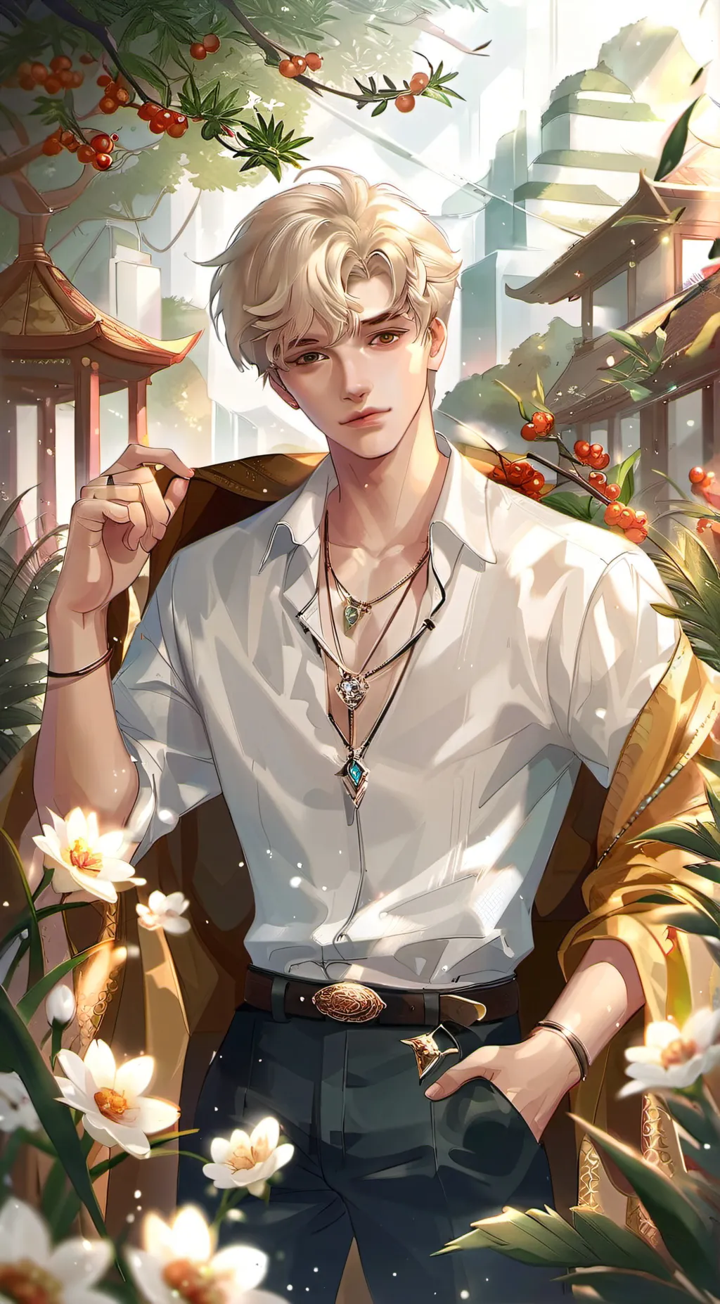 ai character: Kayde White background