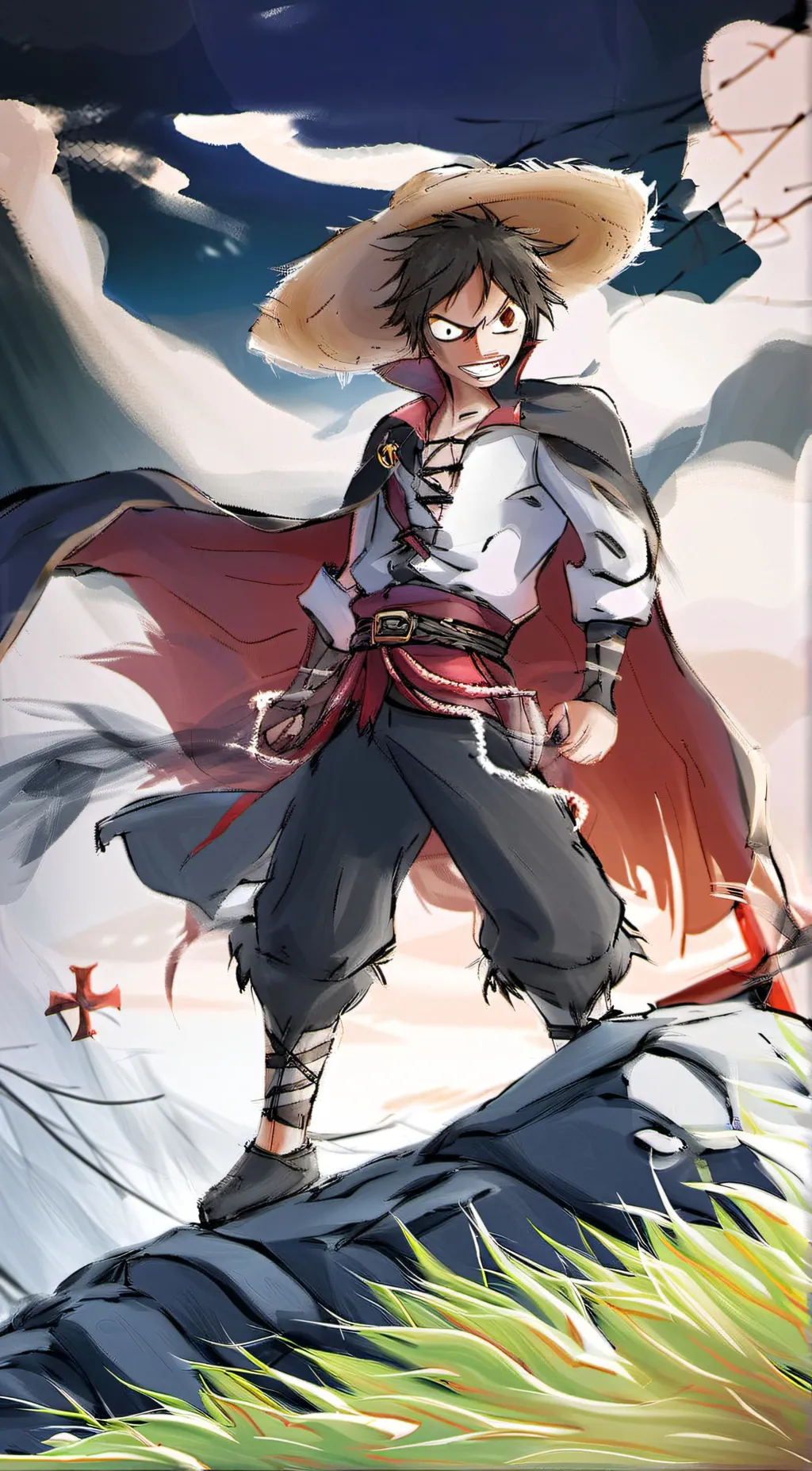 ai character: monkey.d.luffy background