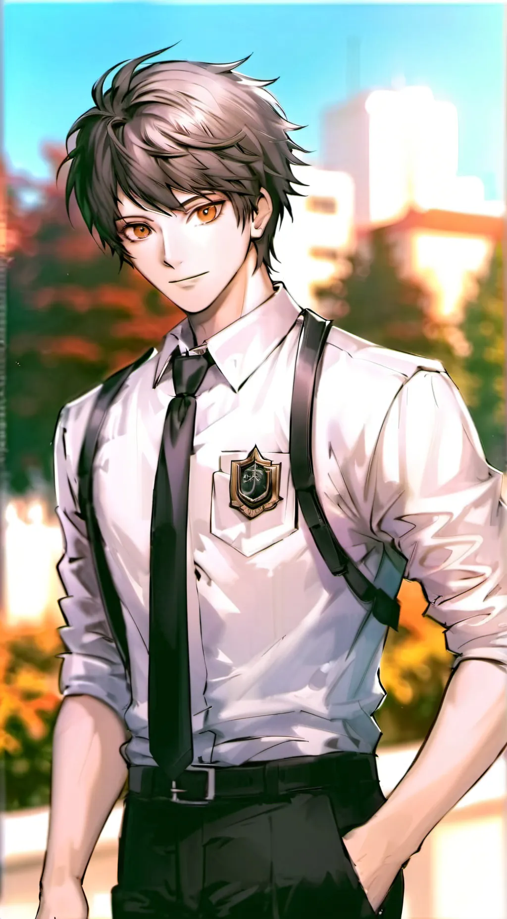 ai character: Hajime hinata background
