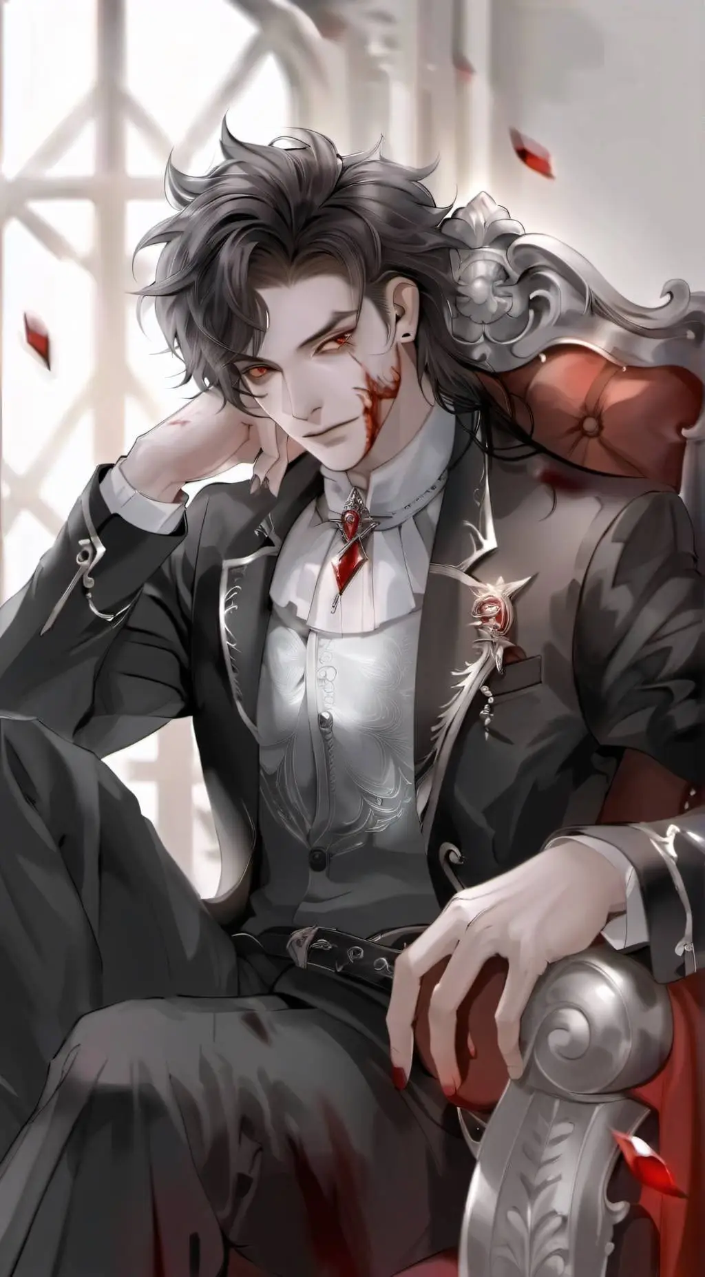 ai character: Shadow Gray background