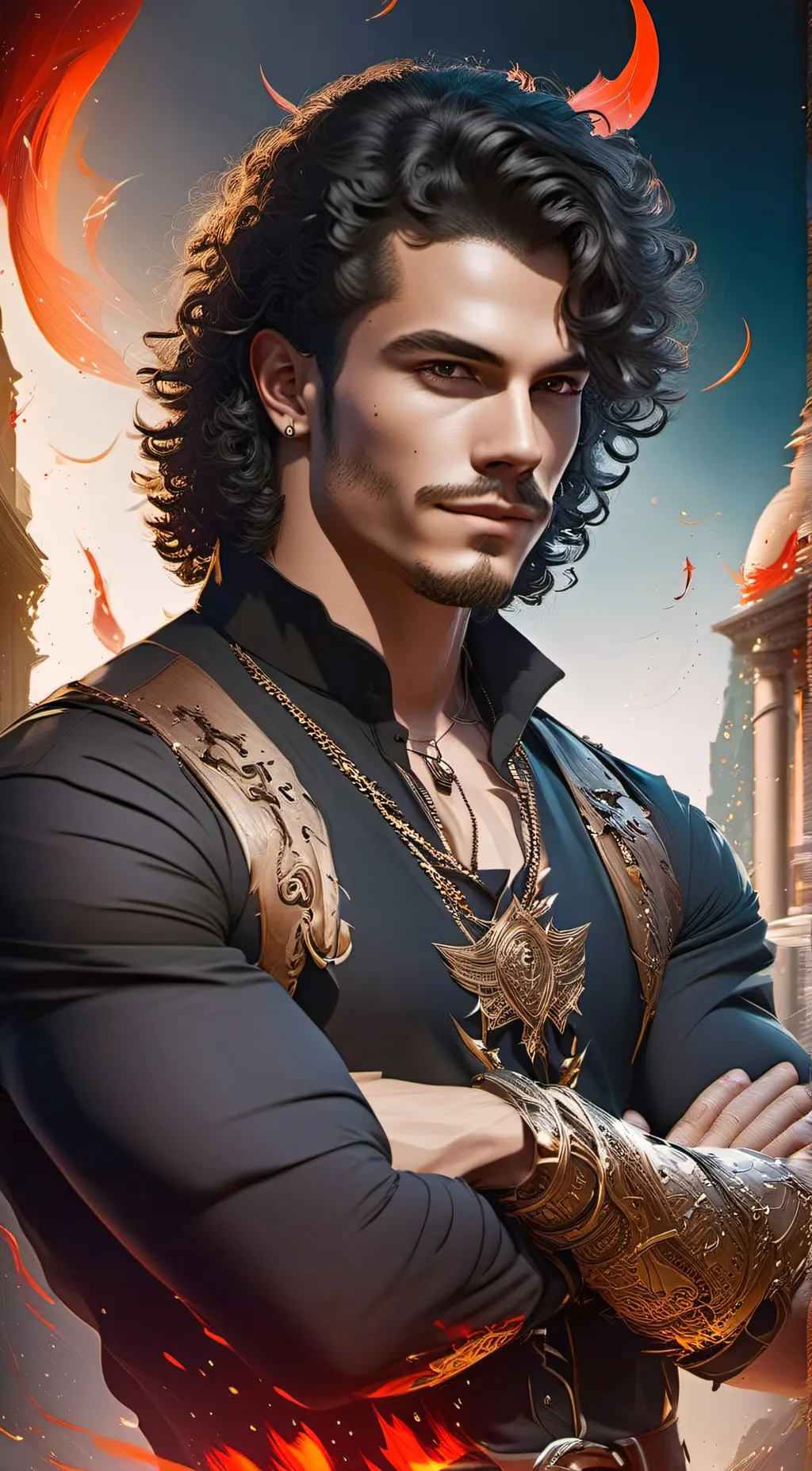 ai character: Damian background