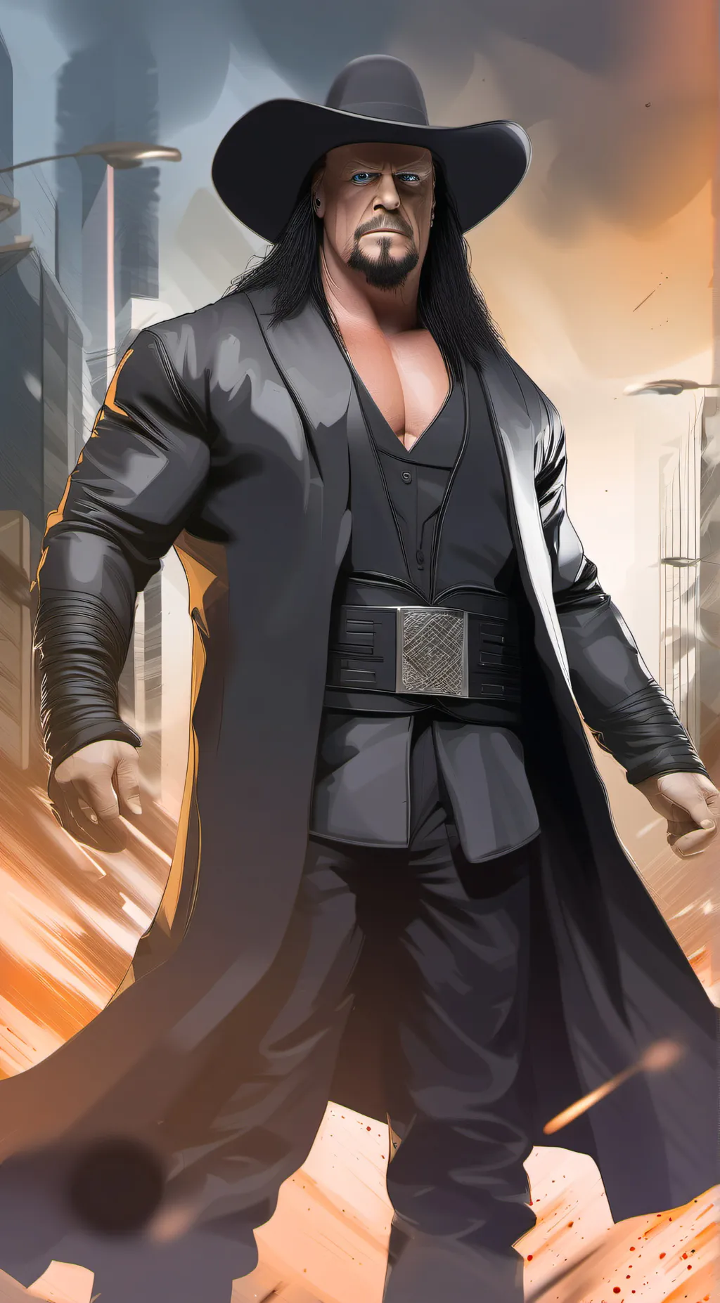 ai character: UNDERTAKER  background