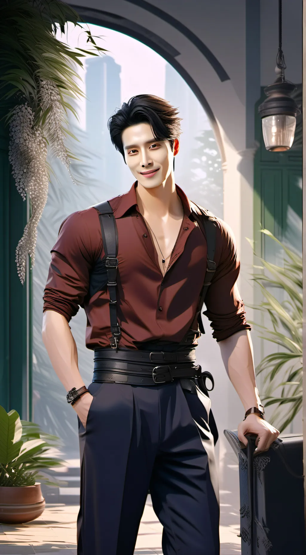 ai character: Ryu Soo yeol background