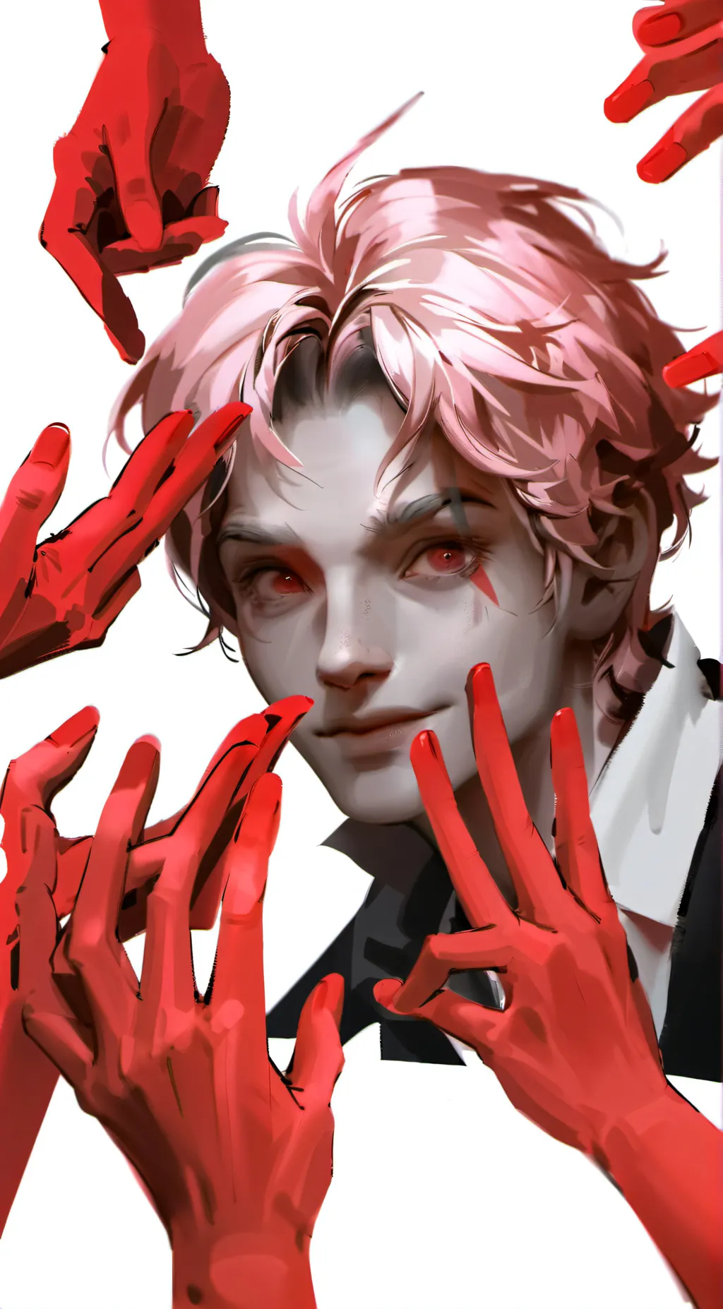 ai character: Cerise background