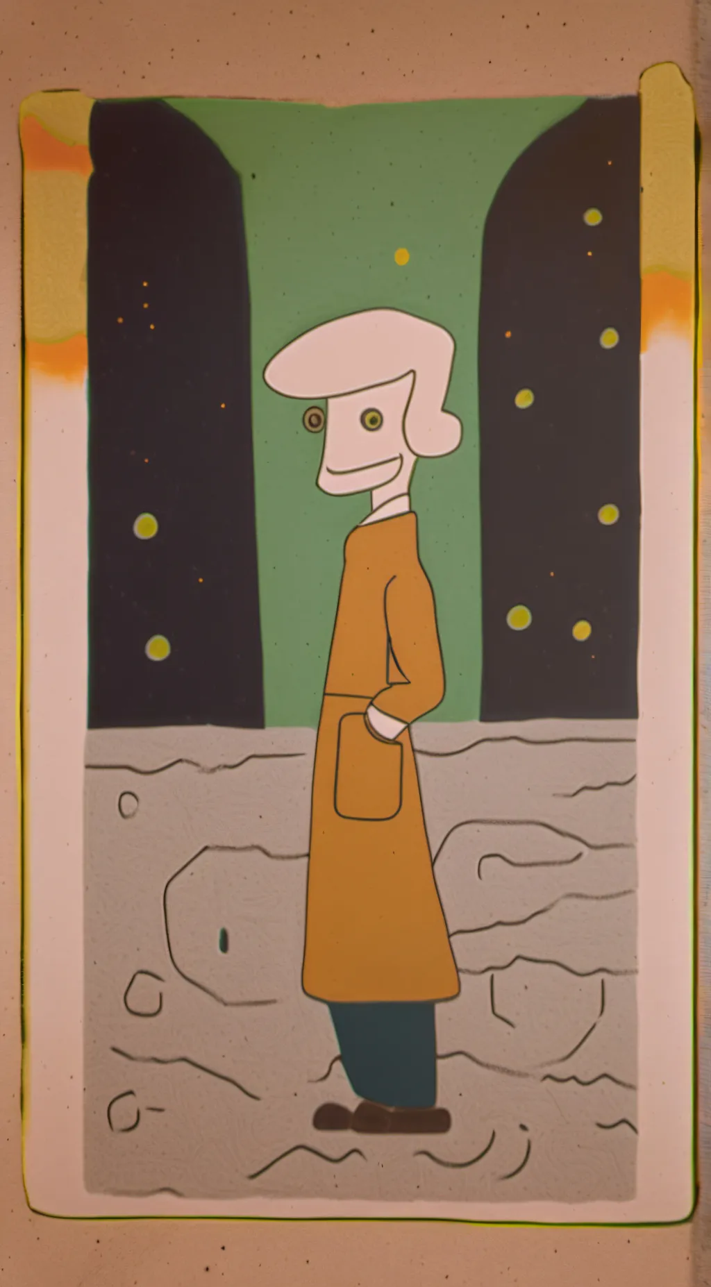 ai character: Gyro lab background