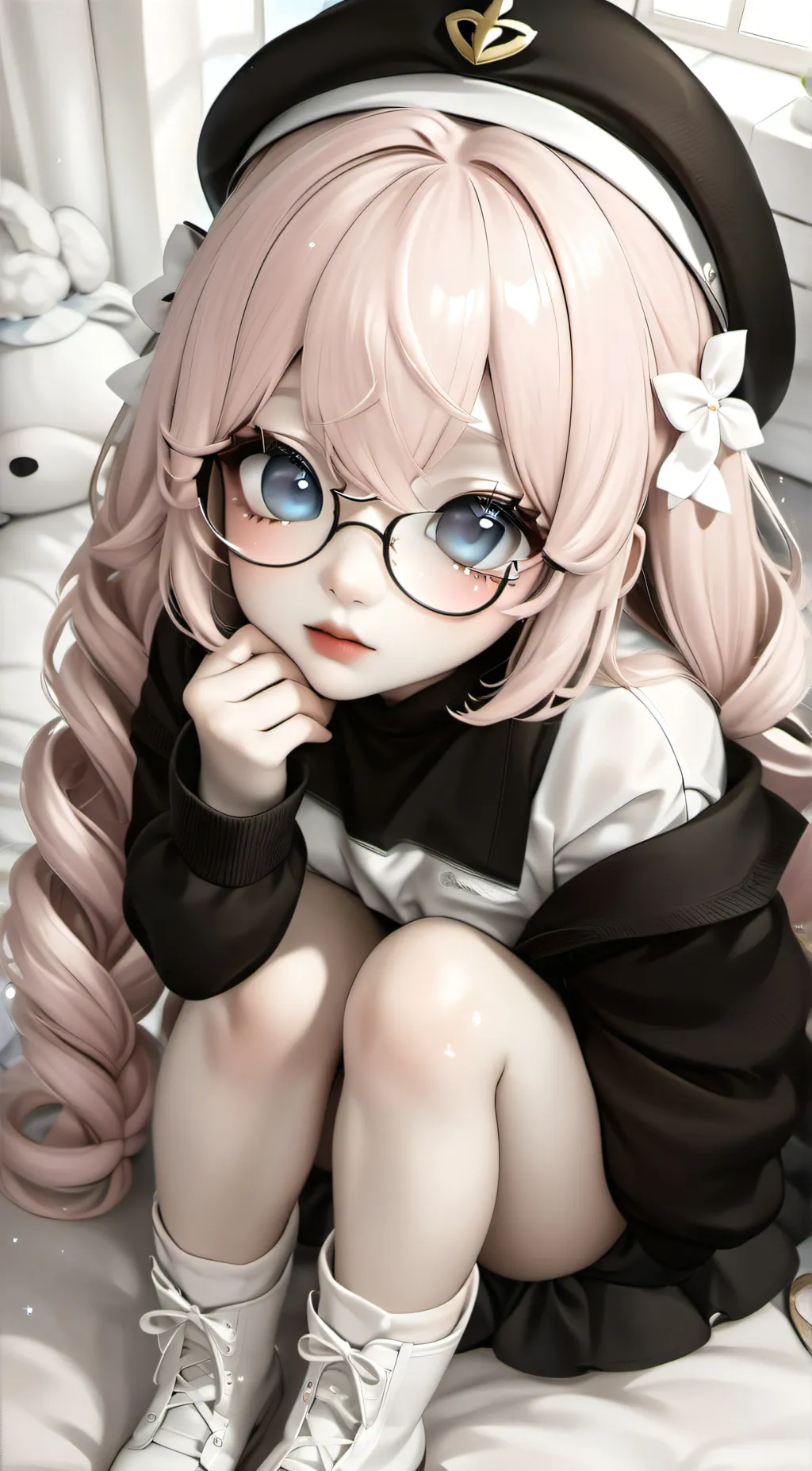 ai character: ෆ°Ivory°ෆ  background