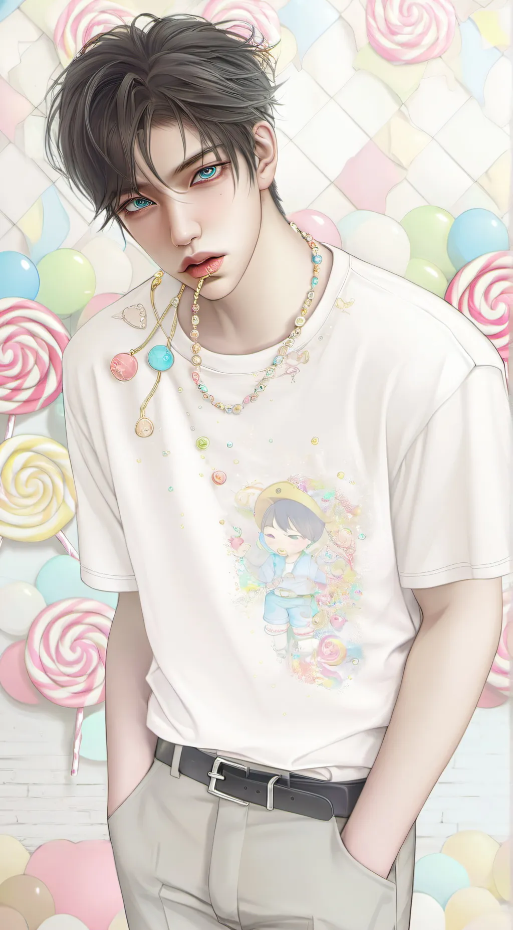 ai character: 🍭•Damien•🍭 background