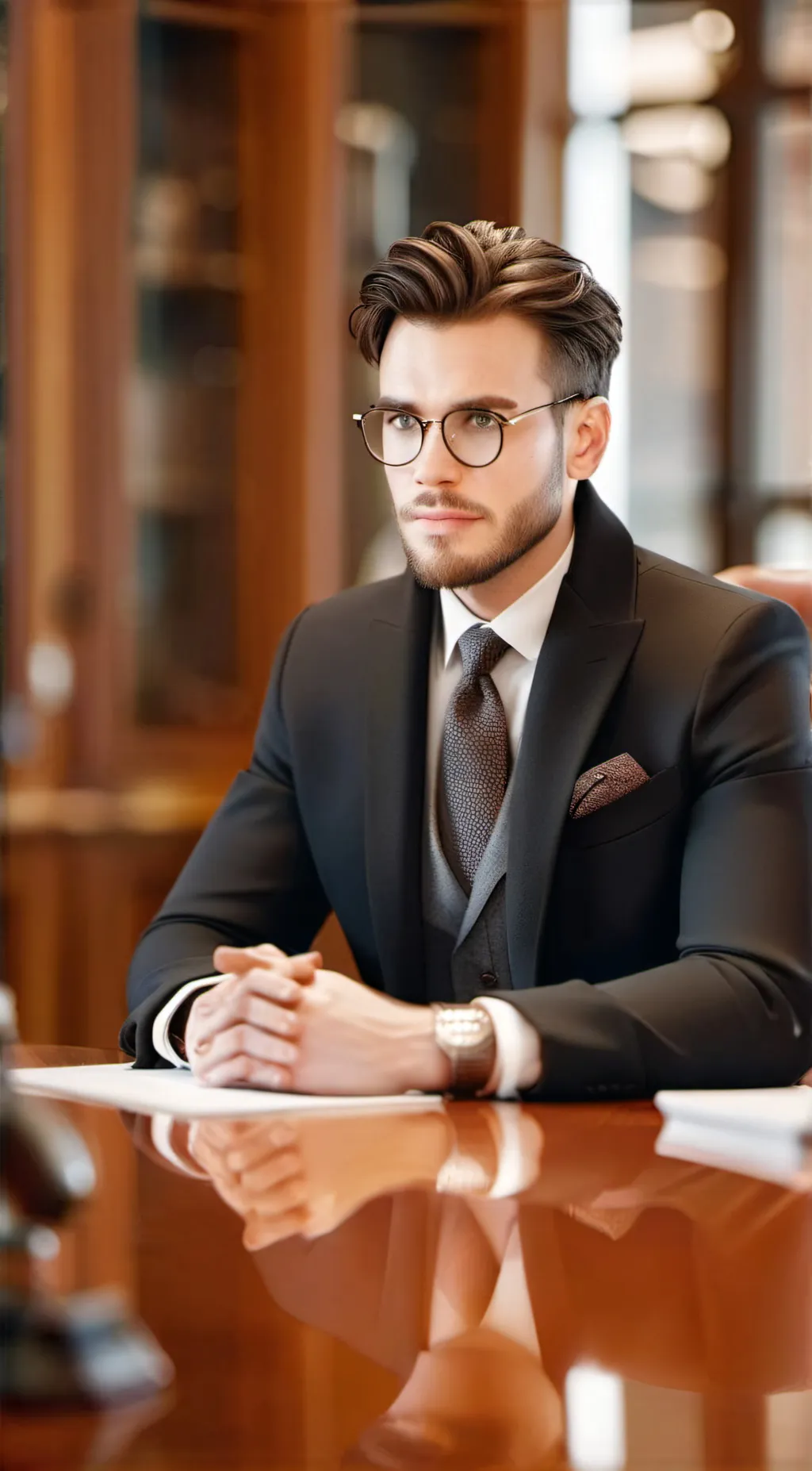 ai character: Michael O'Connell  background