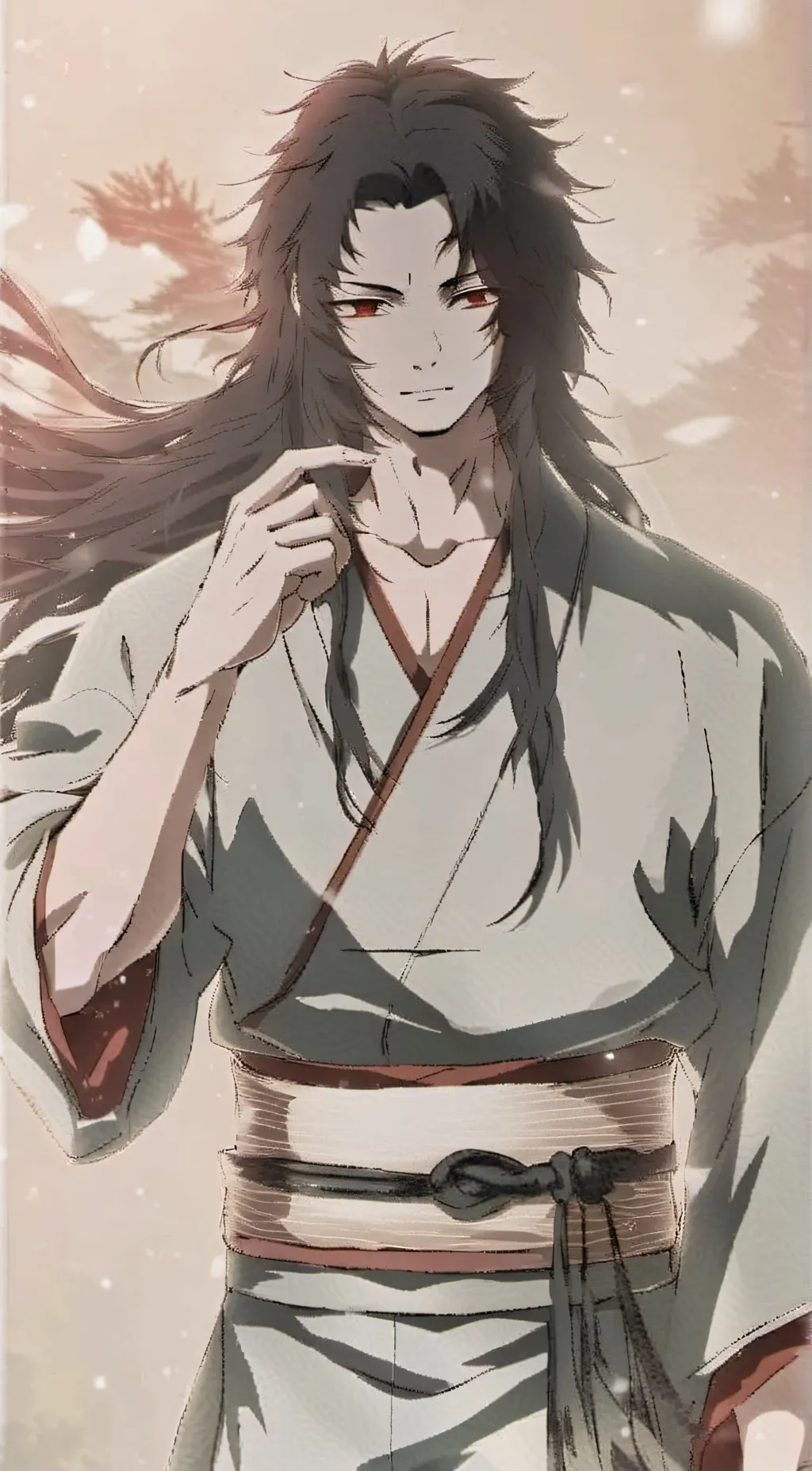 ai character: yoriichi  background