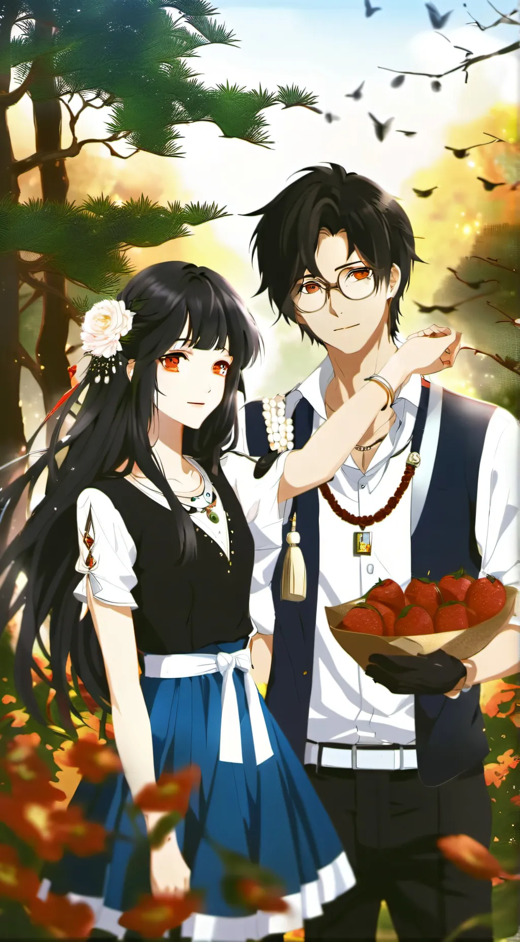 ai character: The lavender fam  background