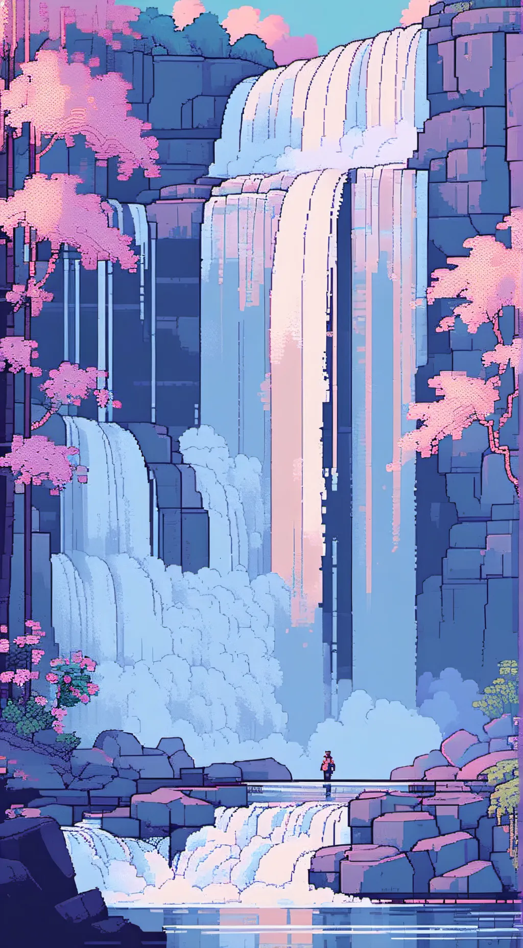 ai character: tadc Camping trip  background