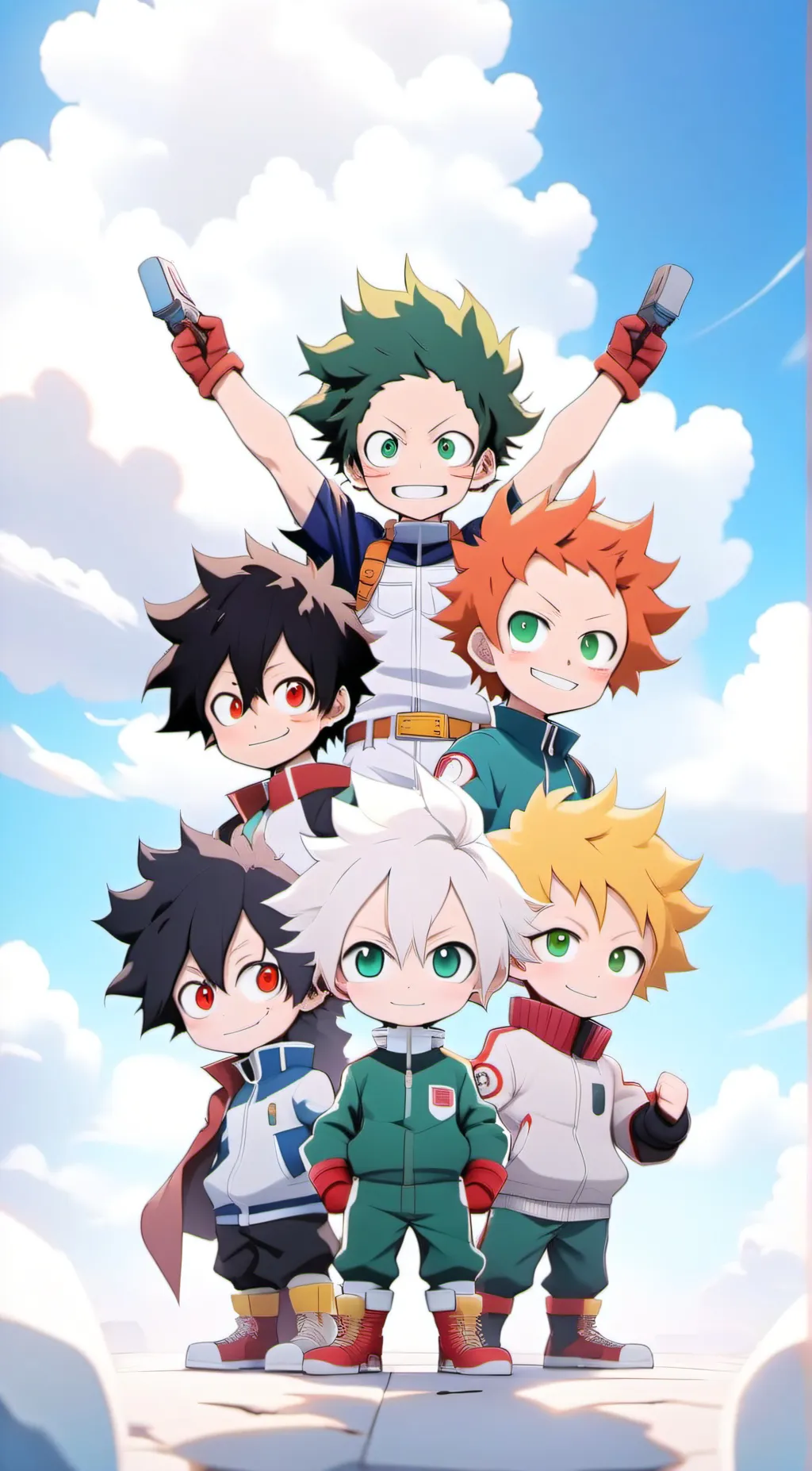 ai character: Mha class 1-A background