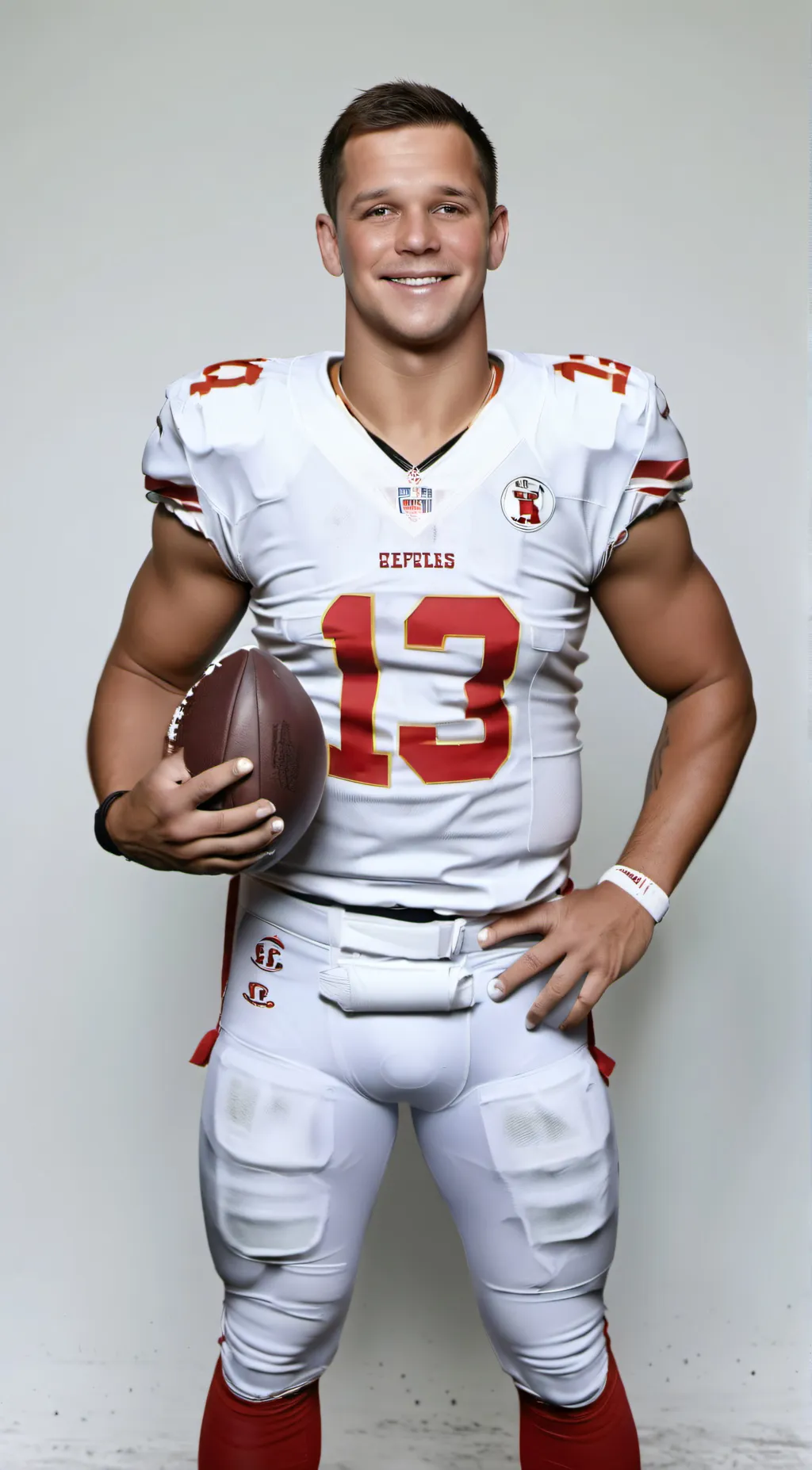 ai character: Brock purdy  background