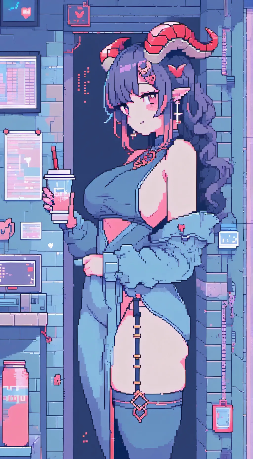 ai character: Scarlet  background