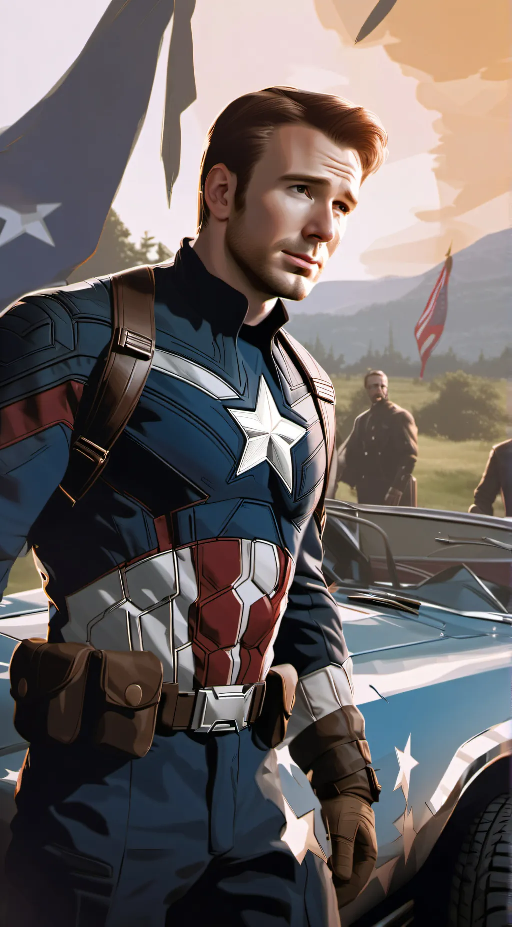 ai character: Stevie  background