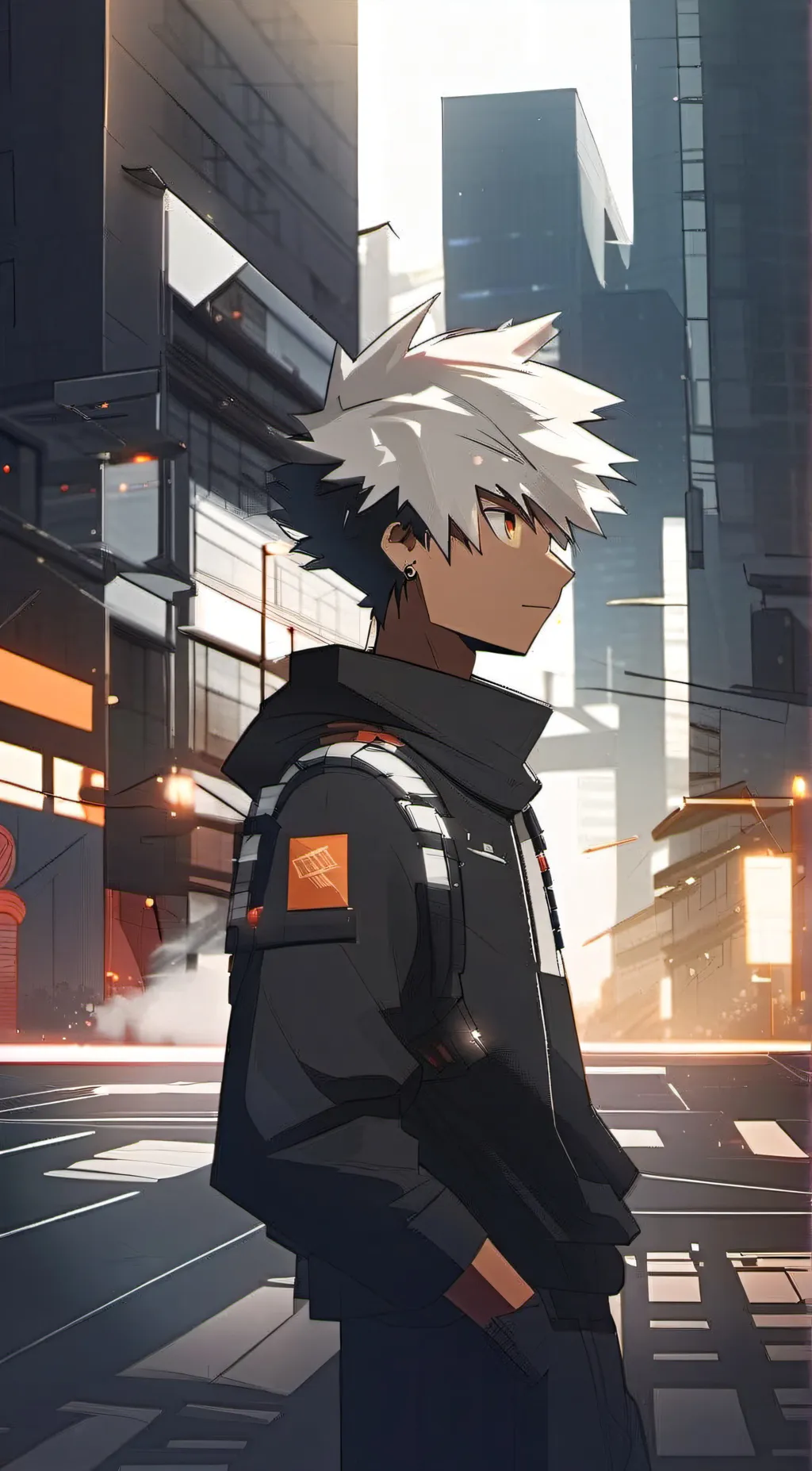 ai character: •Katsuki Bakugo• background