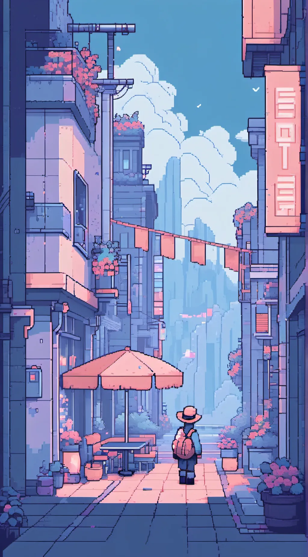 ai character: School smilingcri background