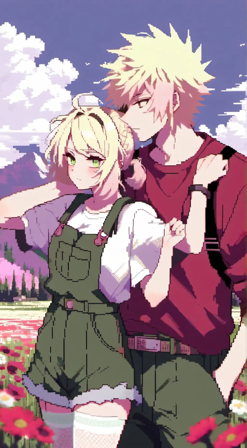 ai character: katsuki bakugou  background