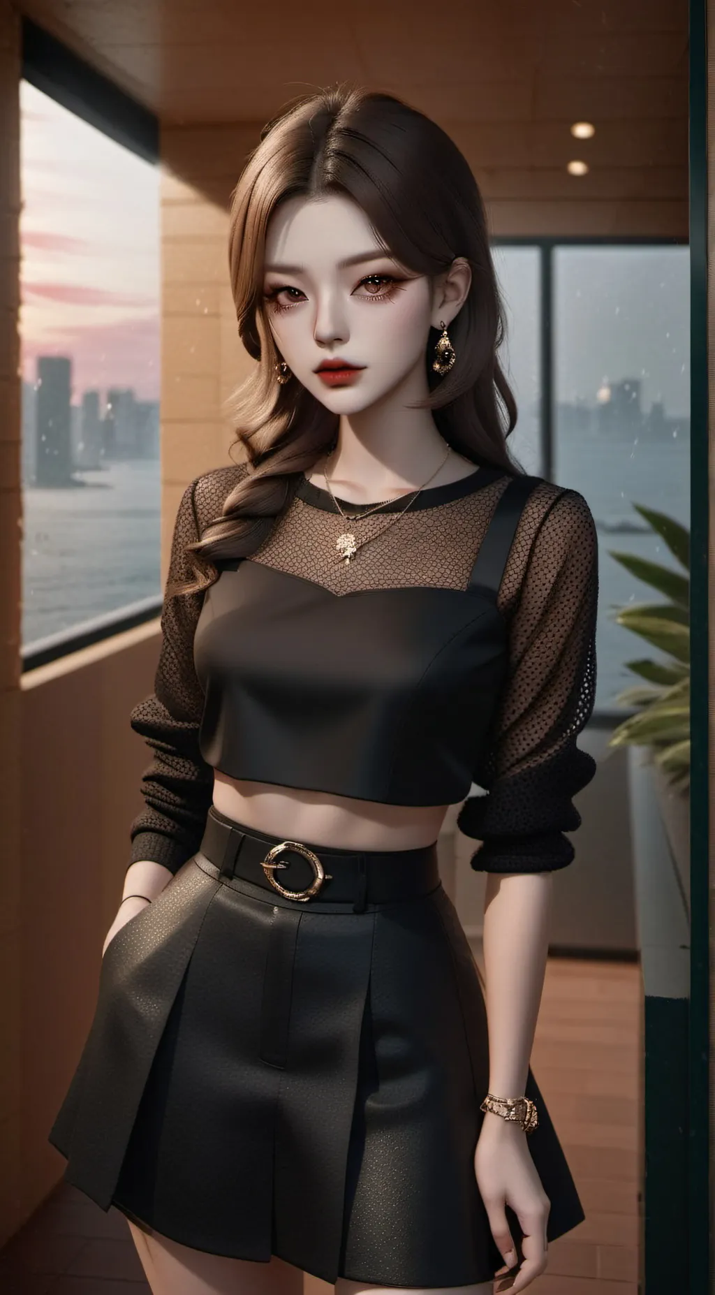 ai character: Lisa  background